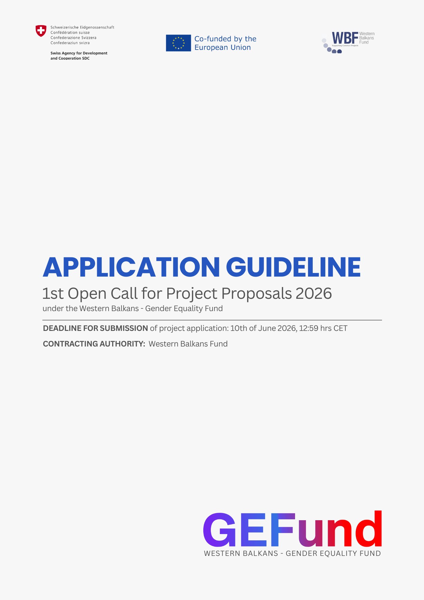 Application Guidelines cover